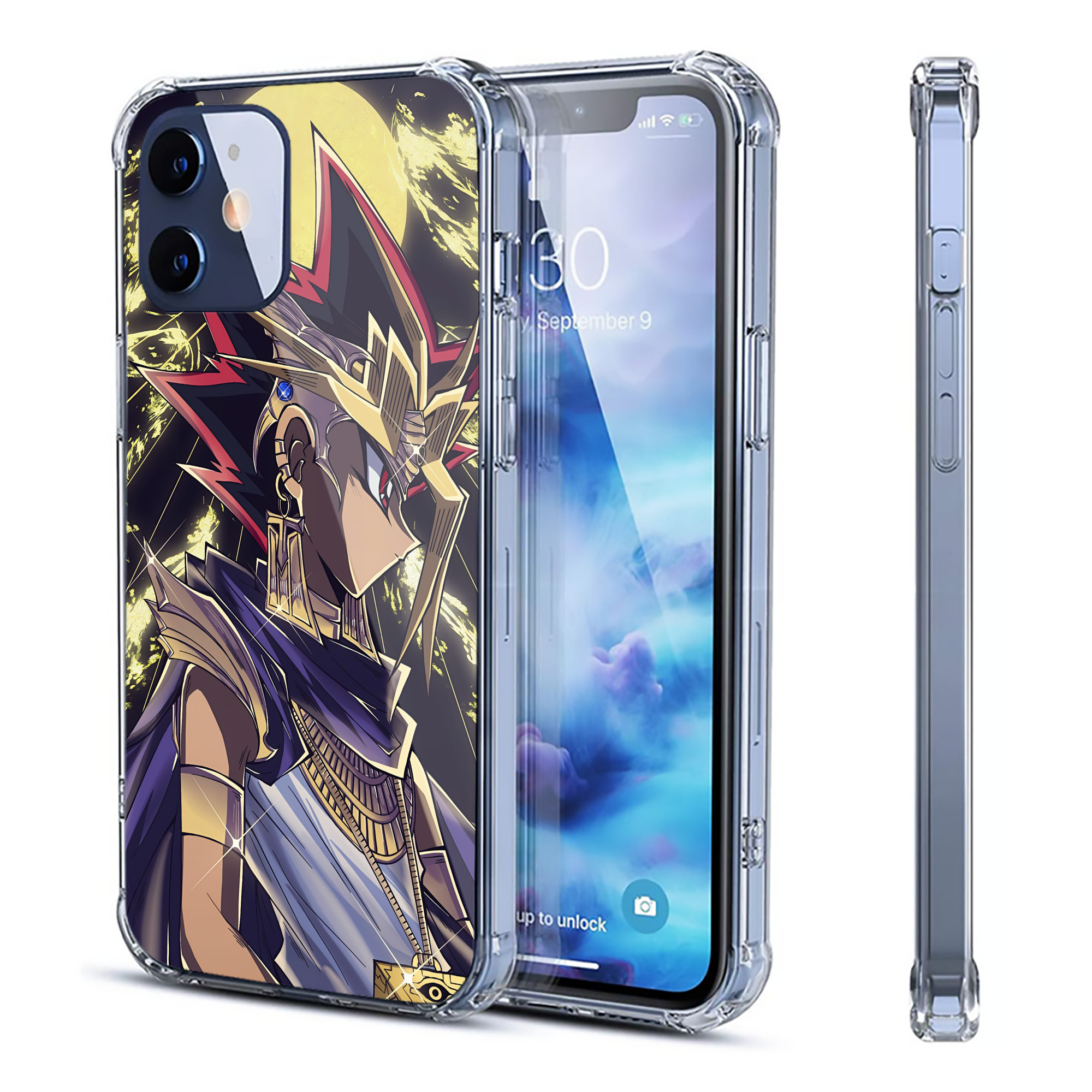 （画像用） 遊☆戯☆王 Yu-Gi-Oh! 【iPhone 12シリーズ対応】透明スマホケース（クリアソフトケース）